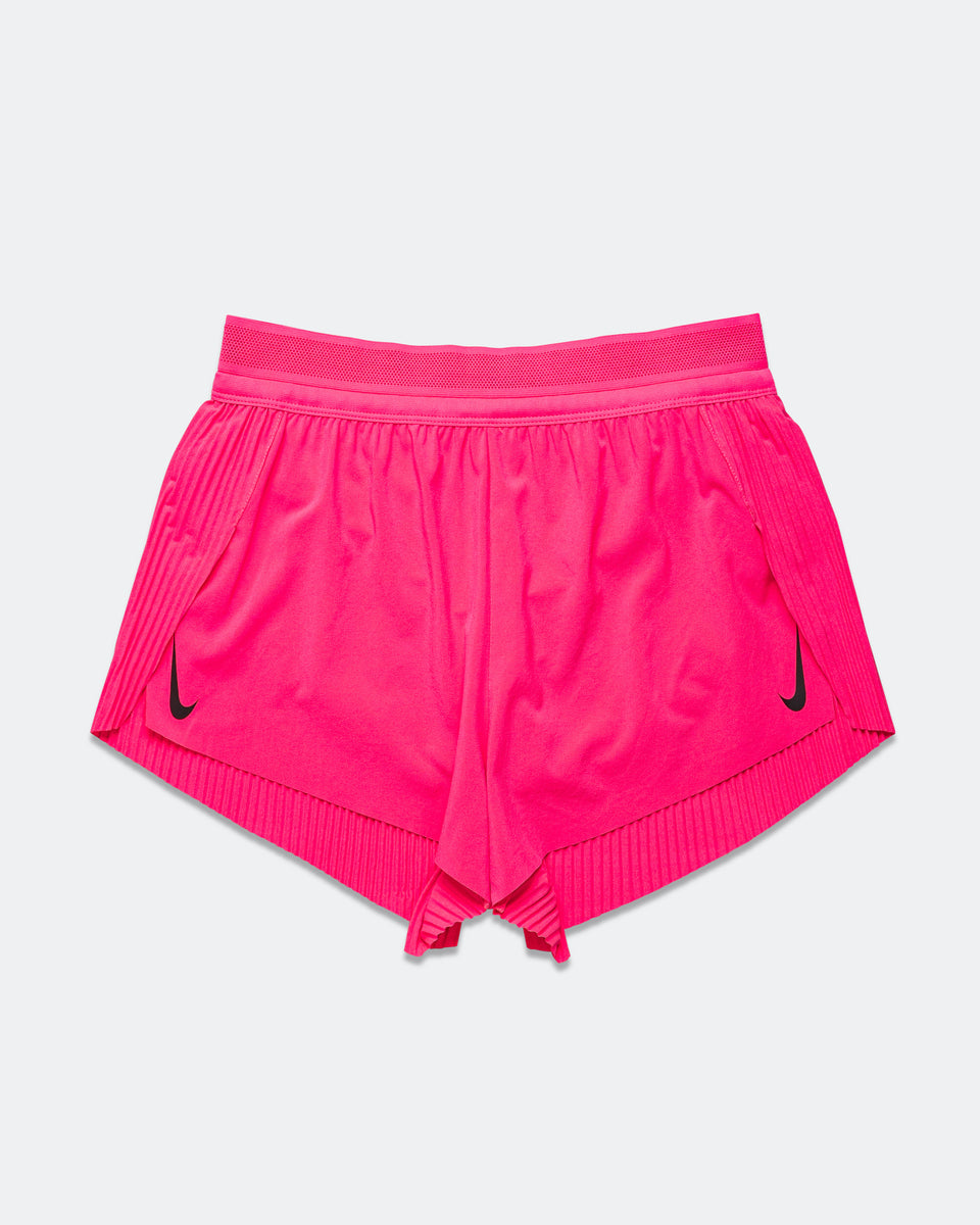 Womens Dri-FIT ADV AeroSwift Mid Rise 3in Short Hyper Pink/Black