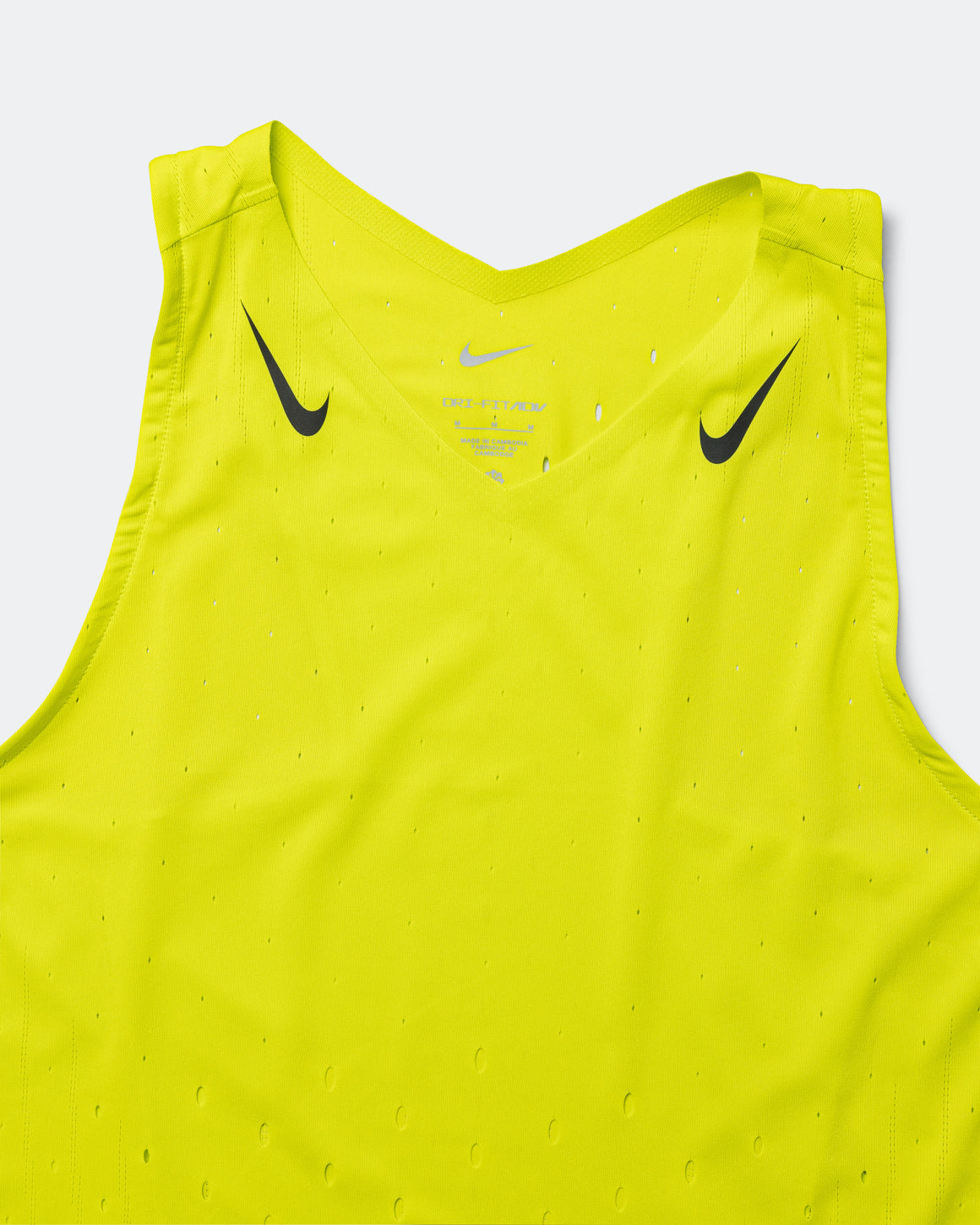 Nike - Womens Dri-FIT ADV Aeroswift Singlet - Cyber/Black - Up There Athletics