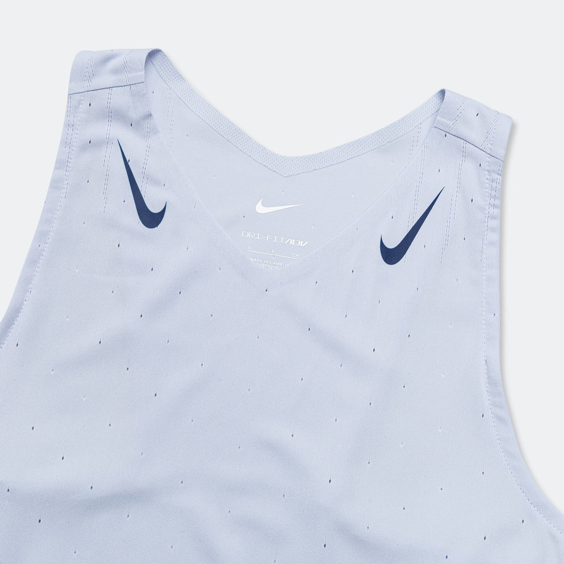 Nike - Womens Dri-FIT ADV Aeroswift Singlet - Ghost/Blue Void - Up There Athletics