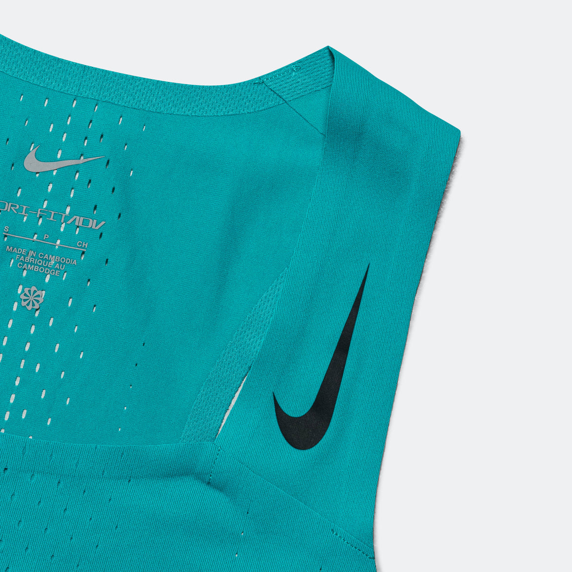 Nike - Womens Dri-FIT ADV AeroSwift Singlet - Rapid Teal/Black - Up There Athletics