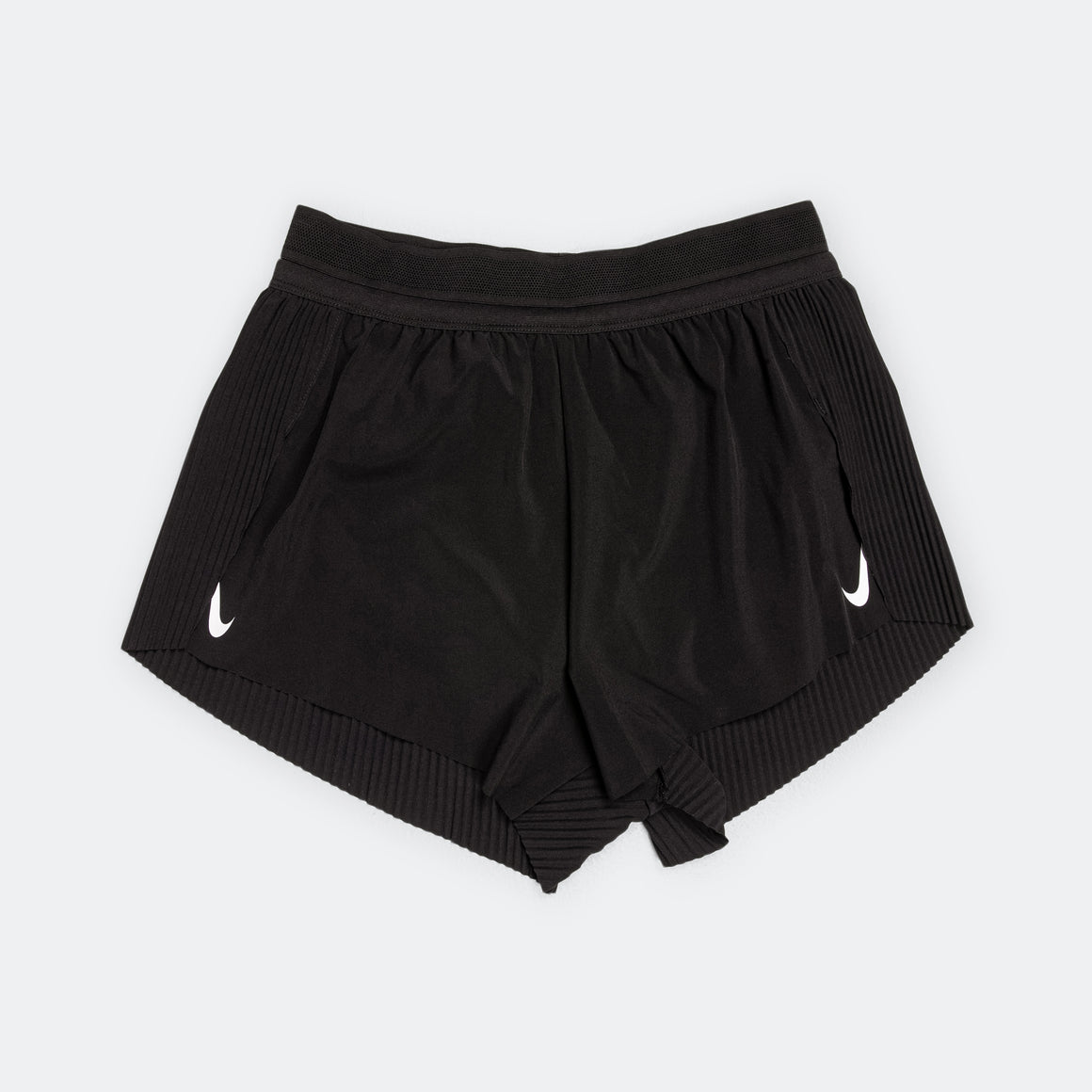 Nike - Womens Dri-FIT ADV Mid-Rise Brief-Lined 3" Running Shorts - Black - Up There Athletics