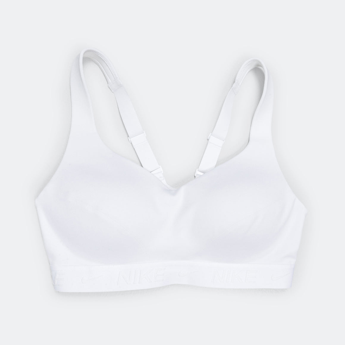 Nike - Womens Dri-FIT Indy High Support Bra - White/Stone Mauve - Up There Athletics