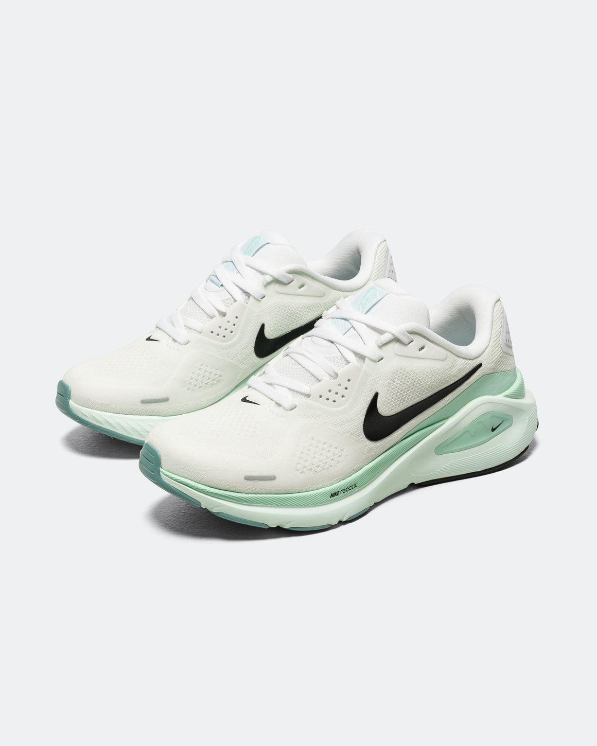 Nike - Womens Structure 26 - White/Black-Barely Green-Mint Foam - Up There Athletics