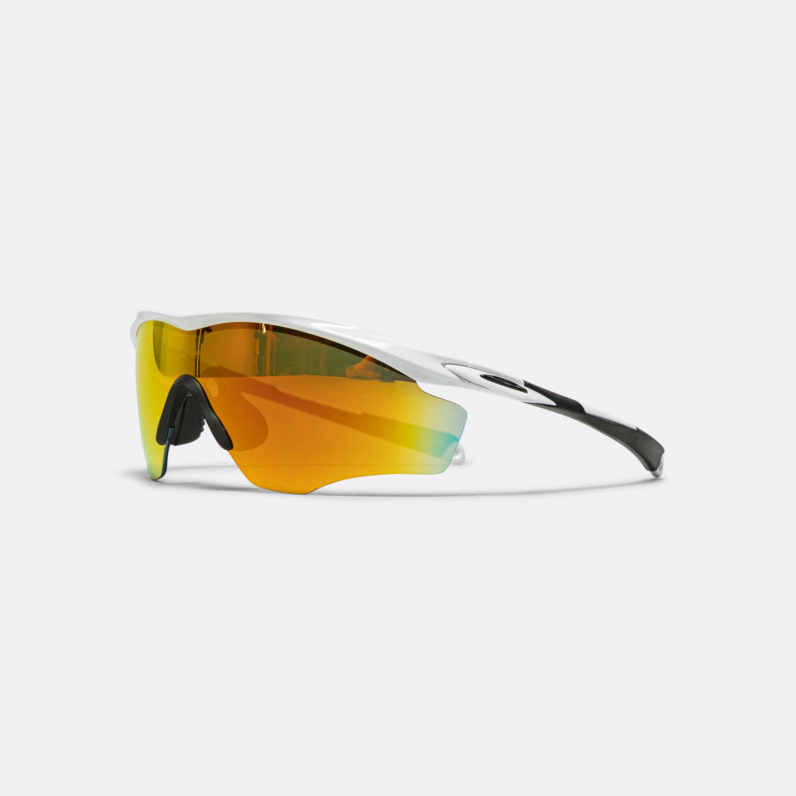 Oakley - M2 Frame XL - Polished White/Fire Iridium - Up There Athletics