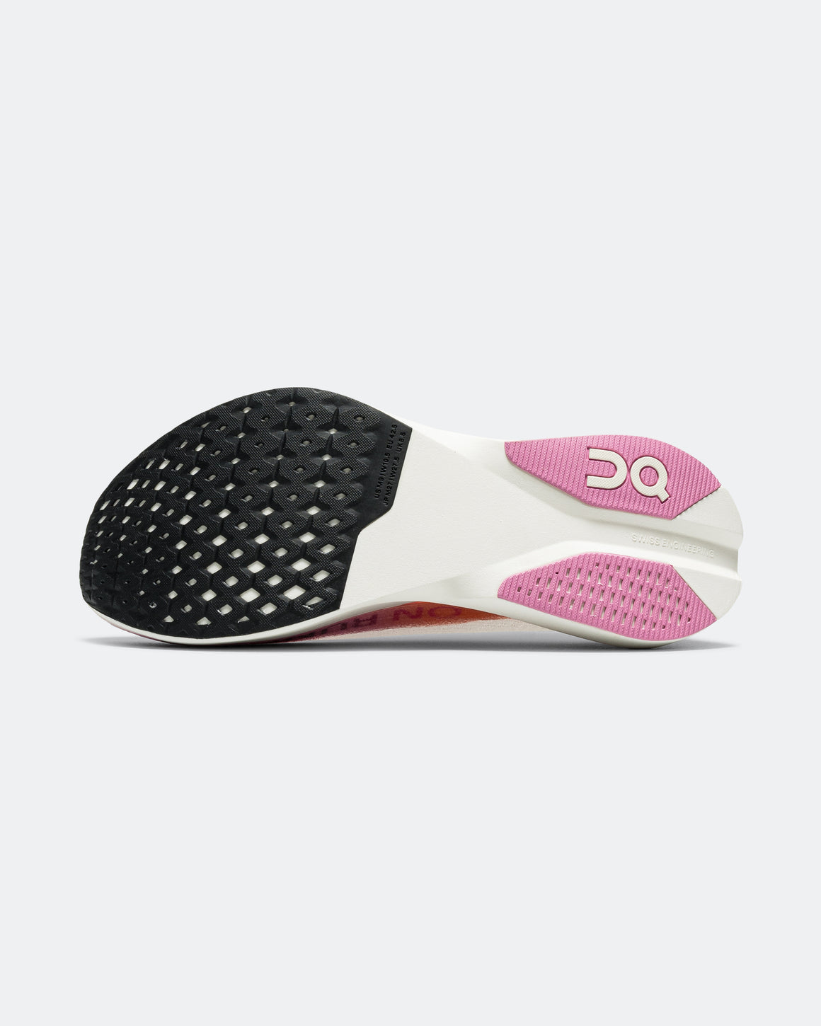 On Running - Cloudboom Strike LightSpray - White/Raspberry - Up There Athletics
