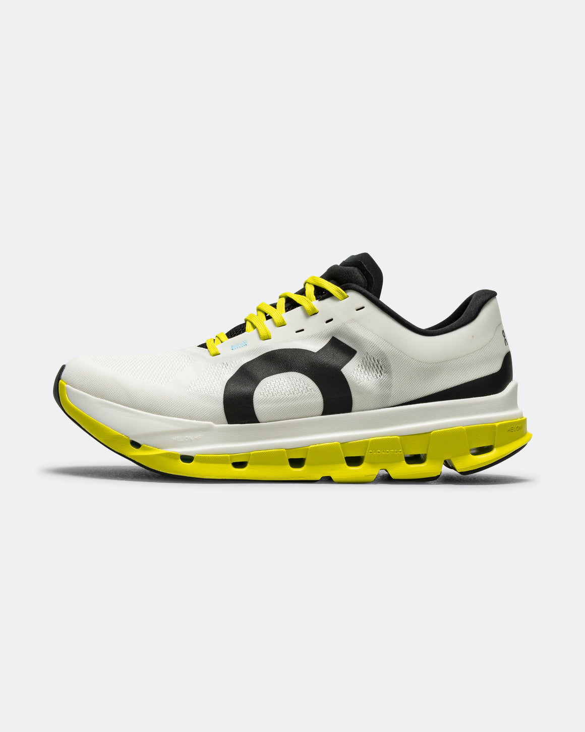 On Running - Womens Cloudflow 5 - White/Lime - Up There Athletics