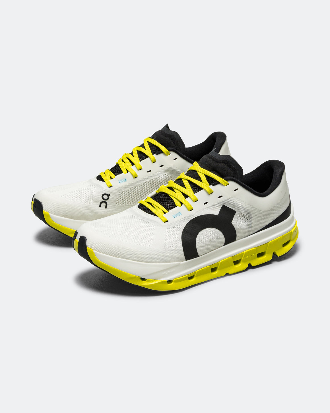 On Running - Womens Cloudflow 5 - White/Lime - Up There Athletics