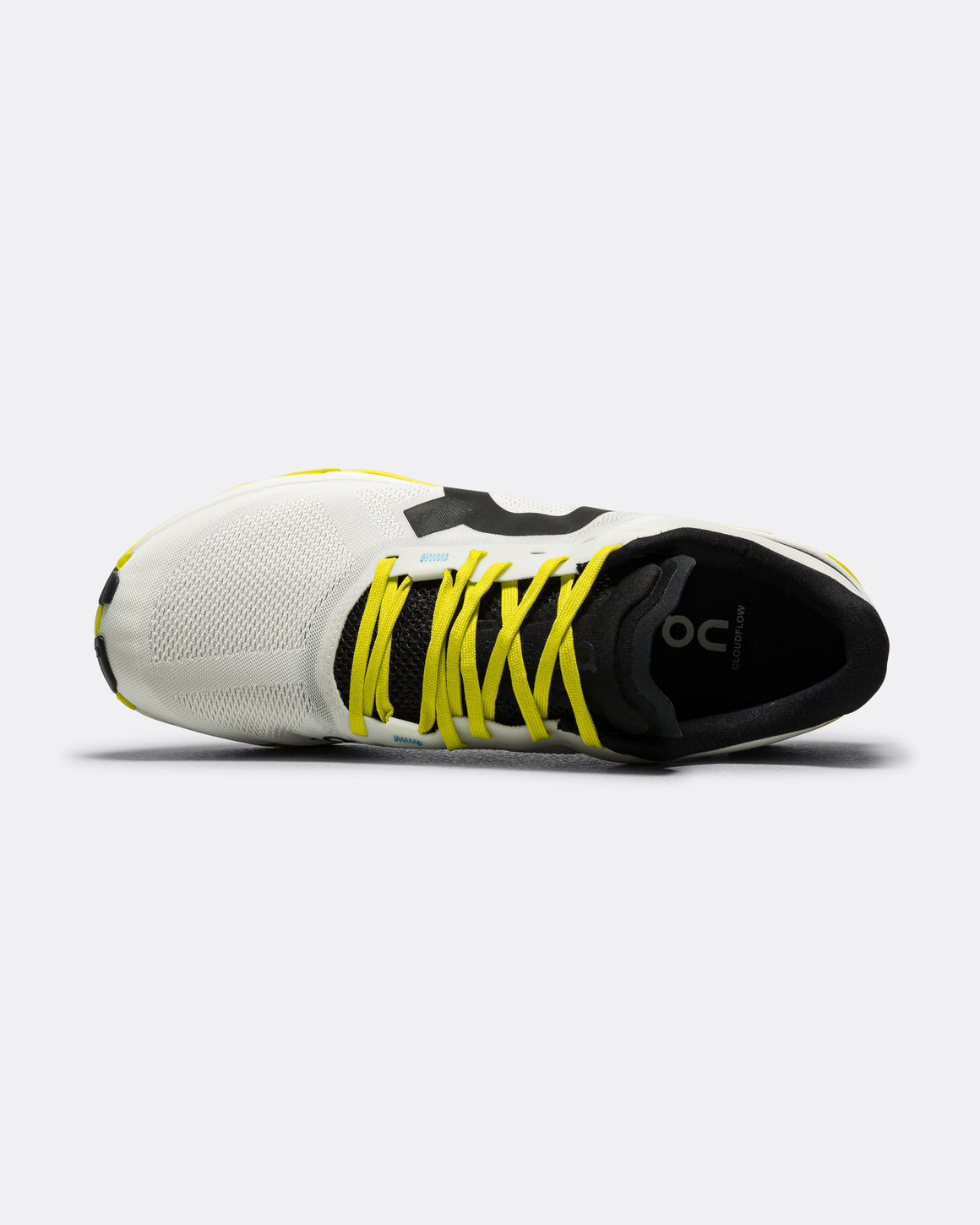 On Running - Womens Cloudflow 5 - White/Lime - Up There Athletics