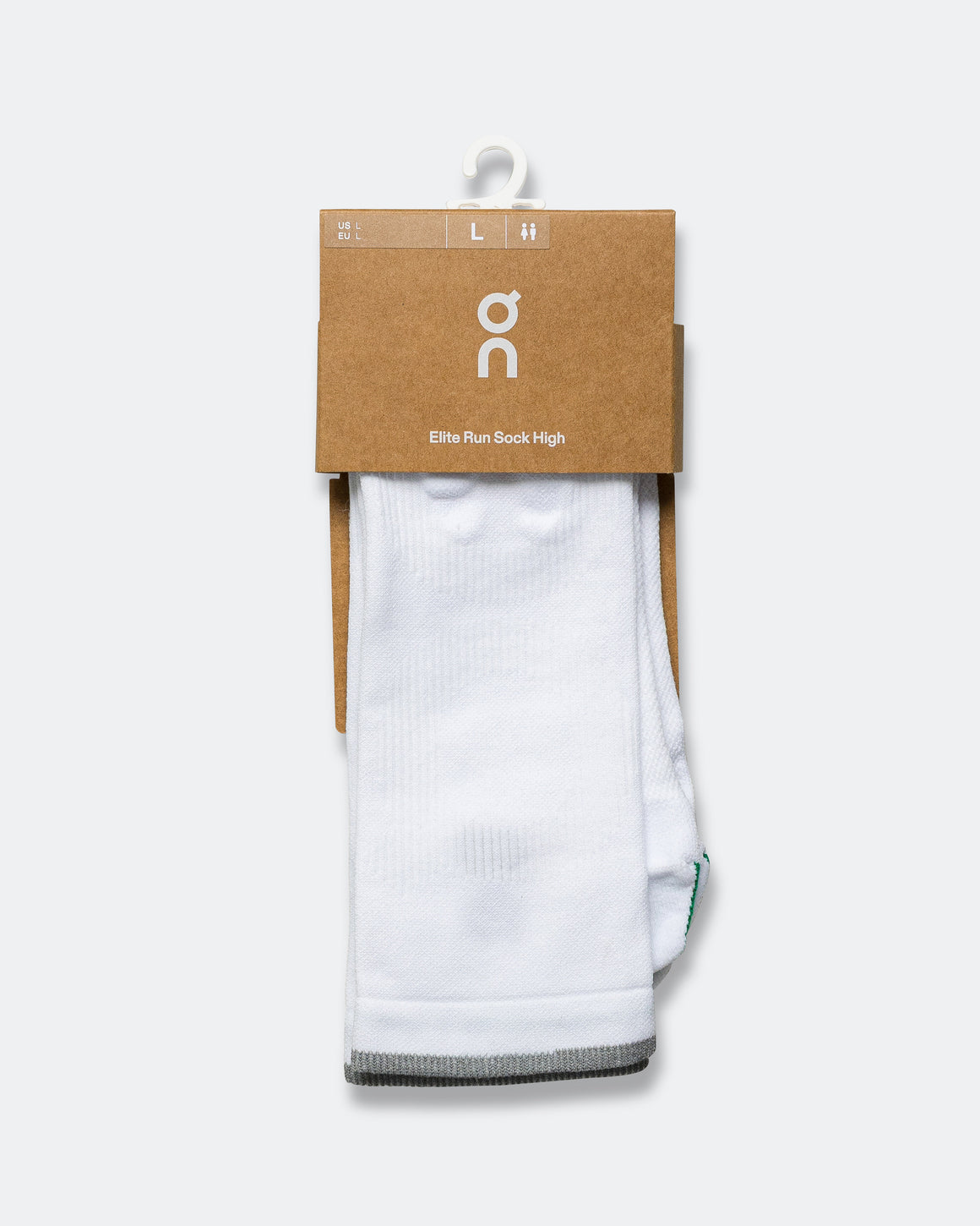On Running - Elite Run Sock High - White/Ivory - Up There Athletics