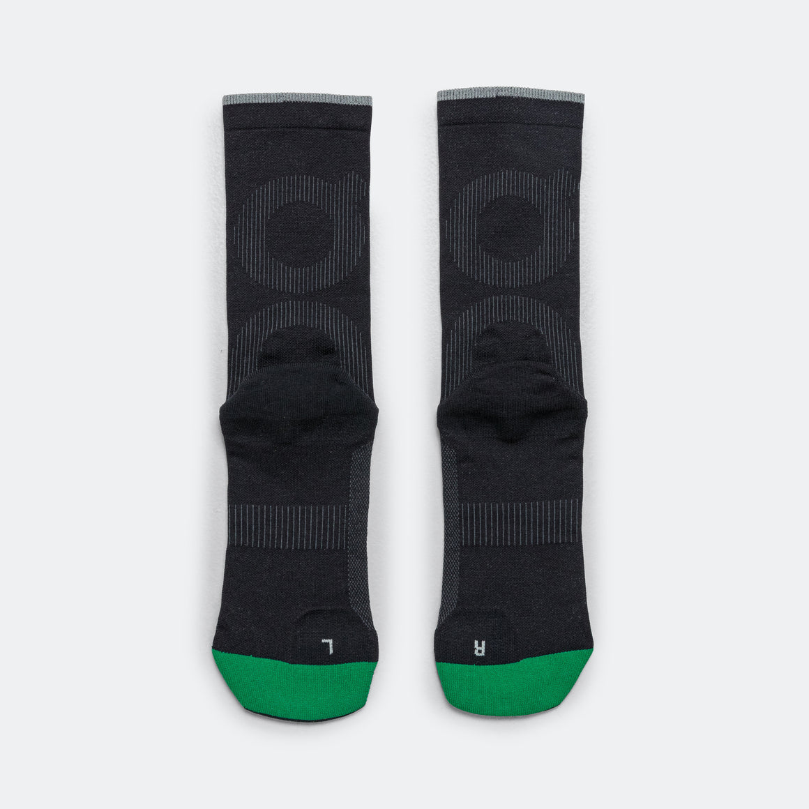On Running - Elite Run Sock High - Black/Magnet - Up There Athletics