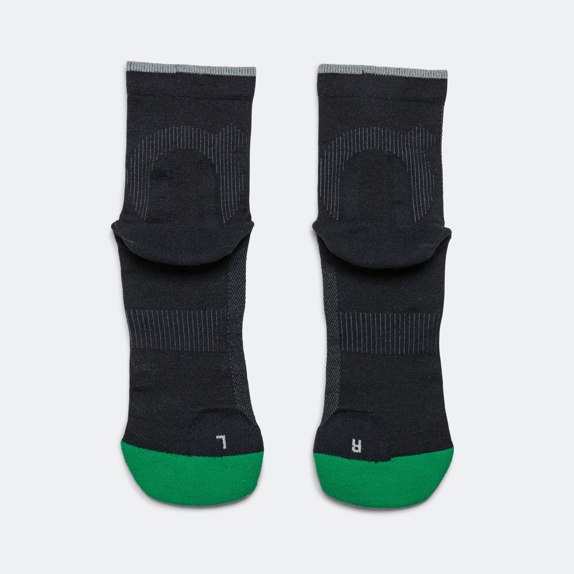 On Running - Elite Run Sock Mid - Black/Magnet - Up There Athletics