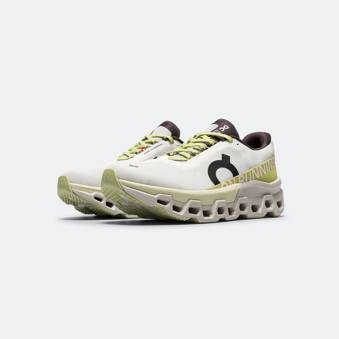 On Running - Womens Cloudmonster 2 - Undyed/Zest - Up There Athletics