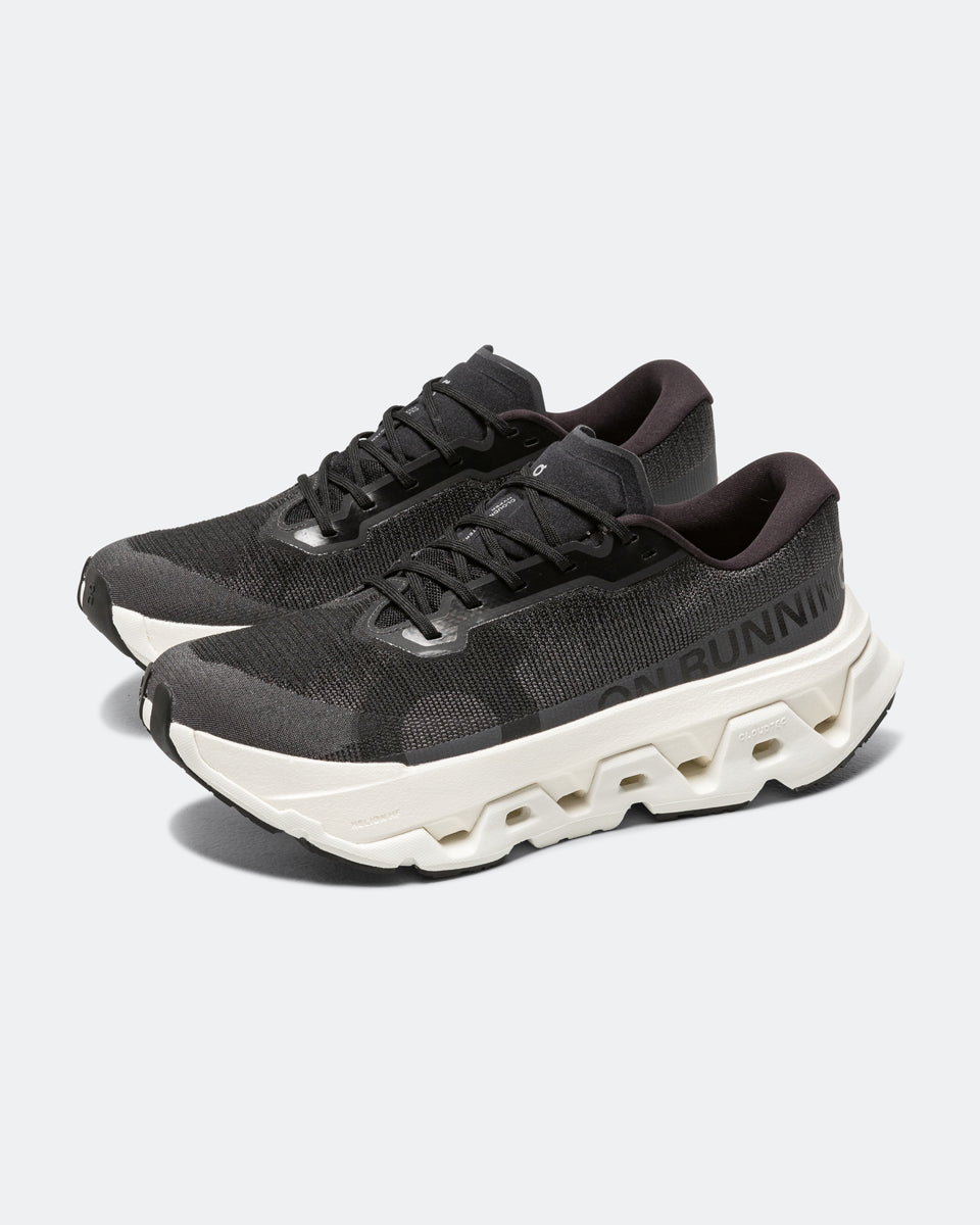 On Running - Mens Cloudmonster Hyper 3 - Black/Ivory | Up There