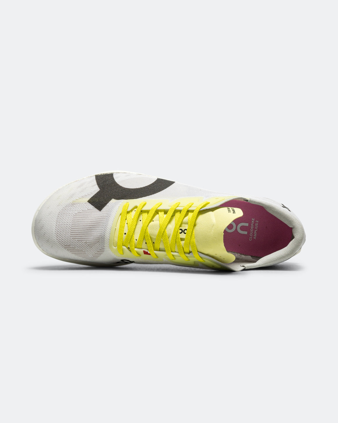 On Running - Womens Cloudspike Amplius 2 - White/Raspberry - Up There Athletics