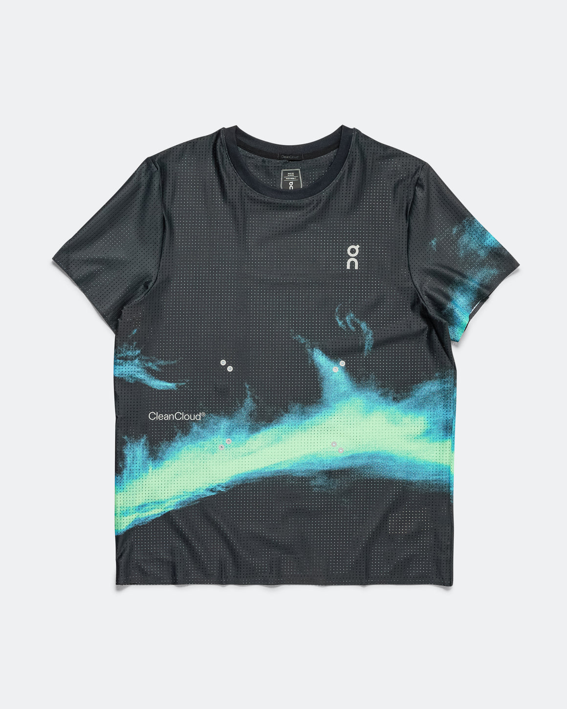On Running - Mens Pace Mesh-T - Black/Horizon - Up There Athletics