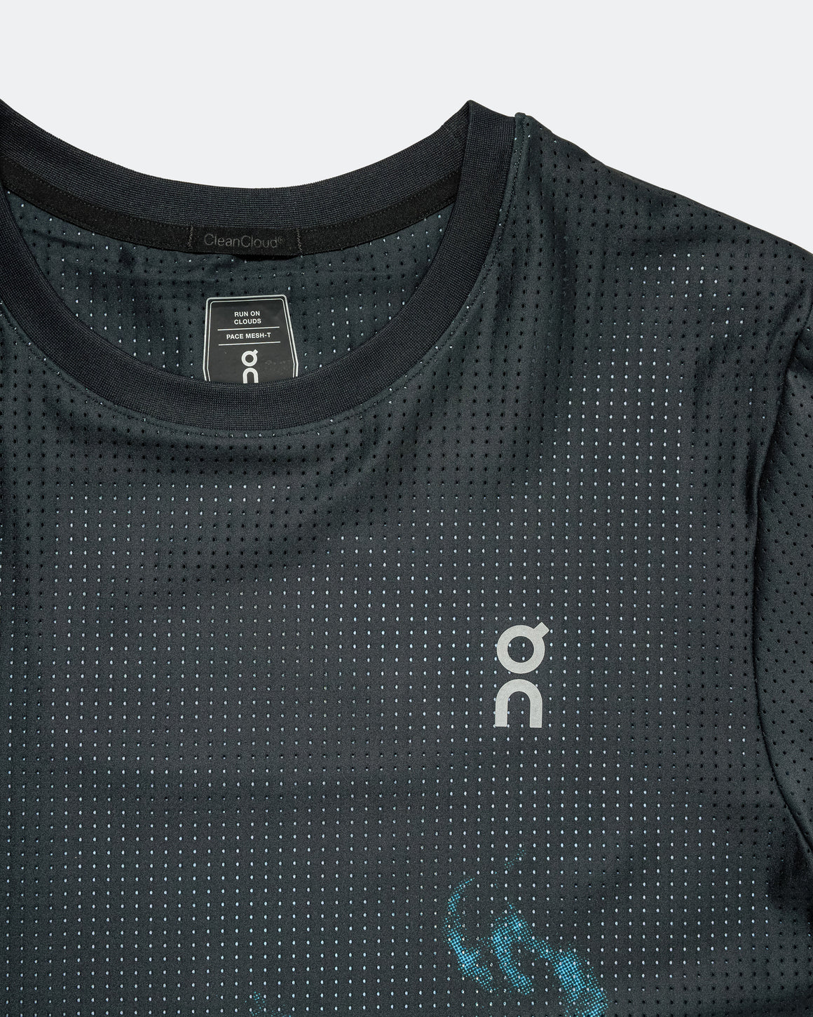 On Running - Mens Pace Mesh-T - Black/Horizon - Up There Athletics