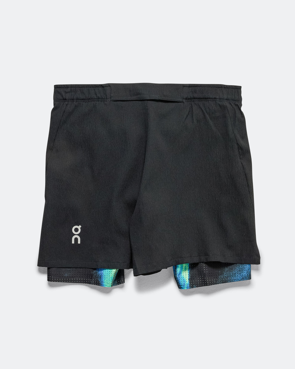 On Running - Mens Pace Shorts - Black/Horizon - Up There Athletics