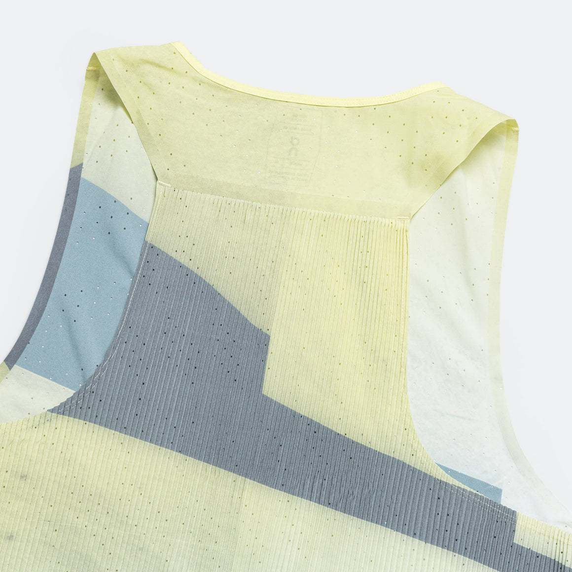 On Running - Mens Race Singlet - Limelight/Glacier - Up There Athletics