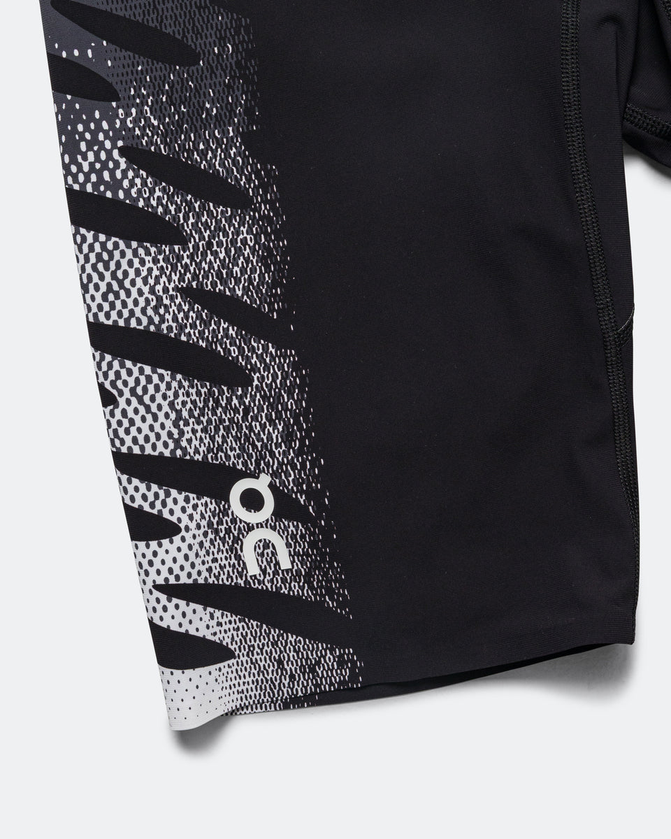On Running - Mens Zero Zero Half Tights - Iron/White | Up There