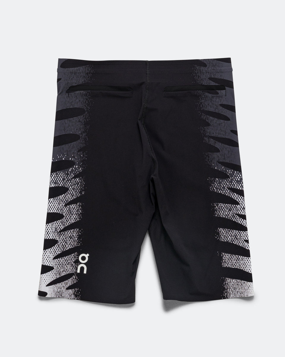 On Running - Mens Zero Zero Half Tights - Iron/White | Up There