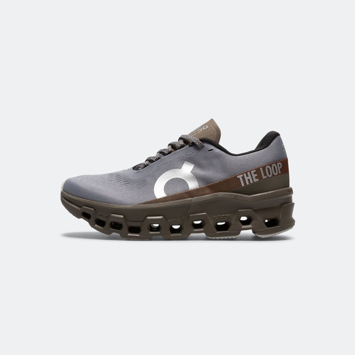 On Running - Mens Cloudmonster 2 x Pleasures x The Loop - Mist/Olive - Up There Athletics