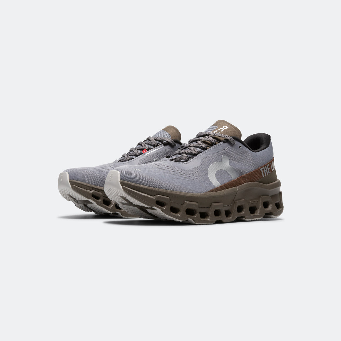 On Running - Mens Cloudmonster 2 x Pleasures x The Loop - Mist/Olive - Up There Athletics