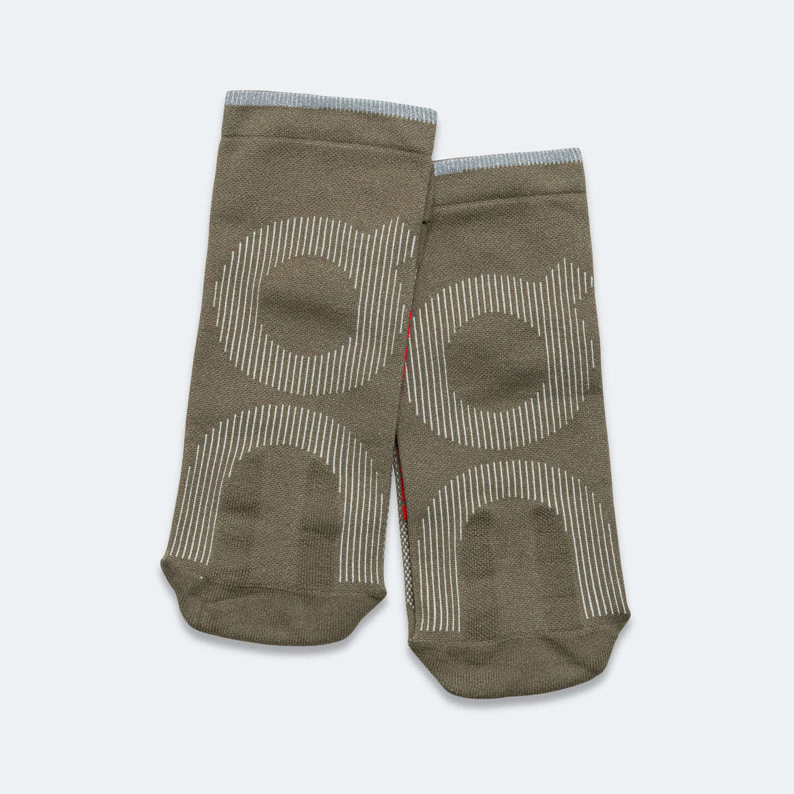 On Running - Socks x Pleasures x The Loop - Olive - Up There Athletics