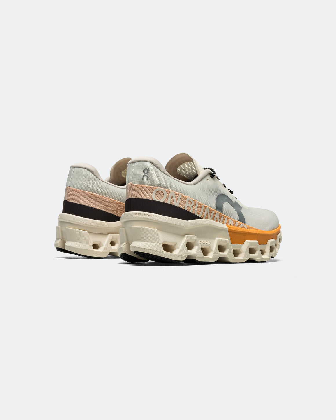On Running - Womens Cloudmonster 2 - Ivory/Tangerine - Up There Athletics