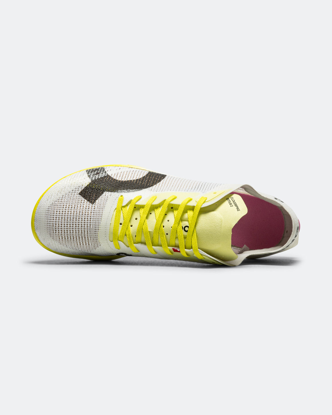 On Running - Womens Cloudspike Citius 2 - White/Raspberry - Up There Athletics