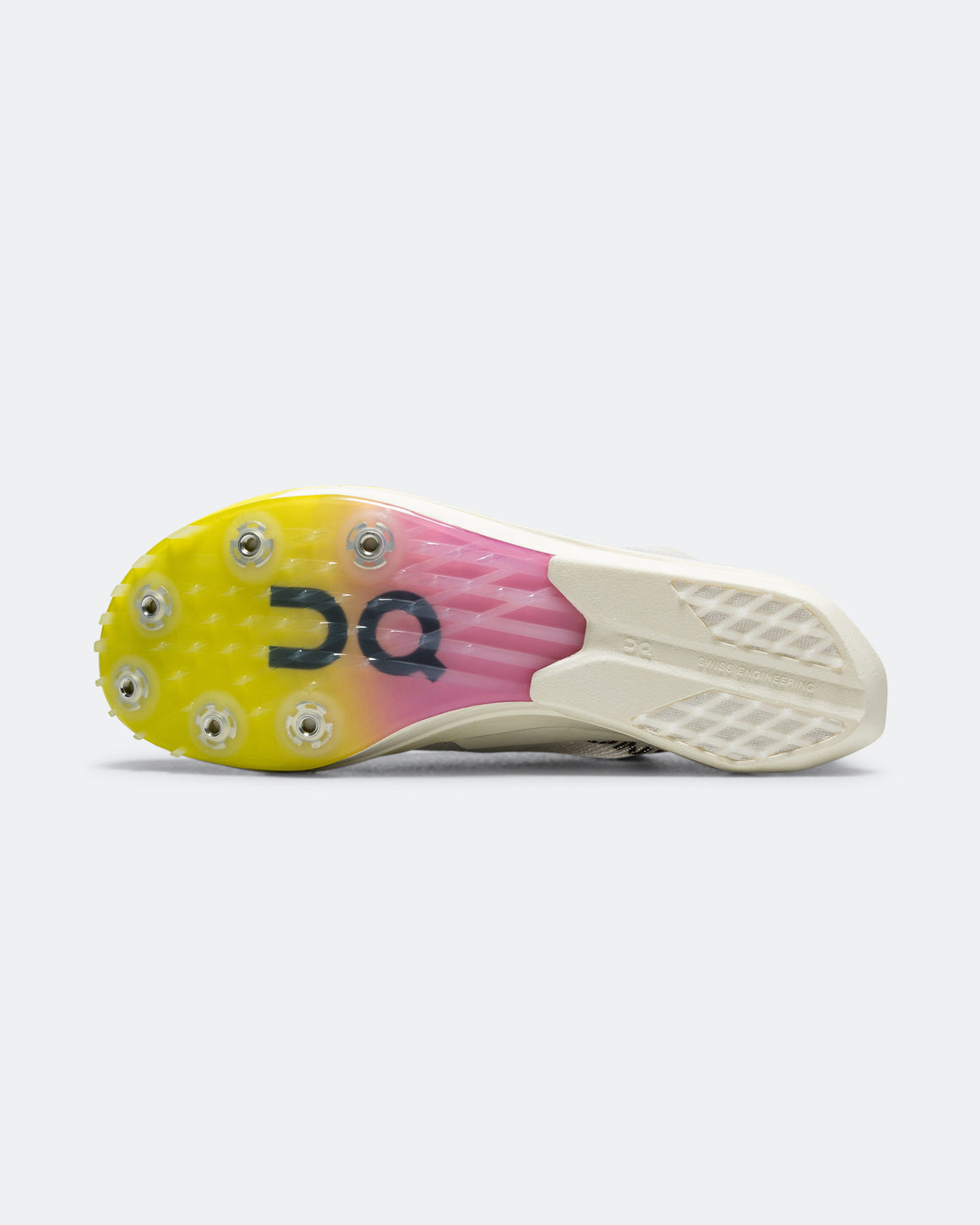On Running - Womens Cloudspike Citius 2 - White/Raspberry - Up There Athletics