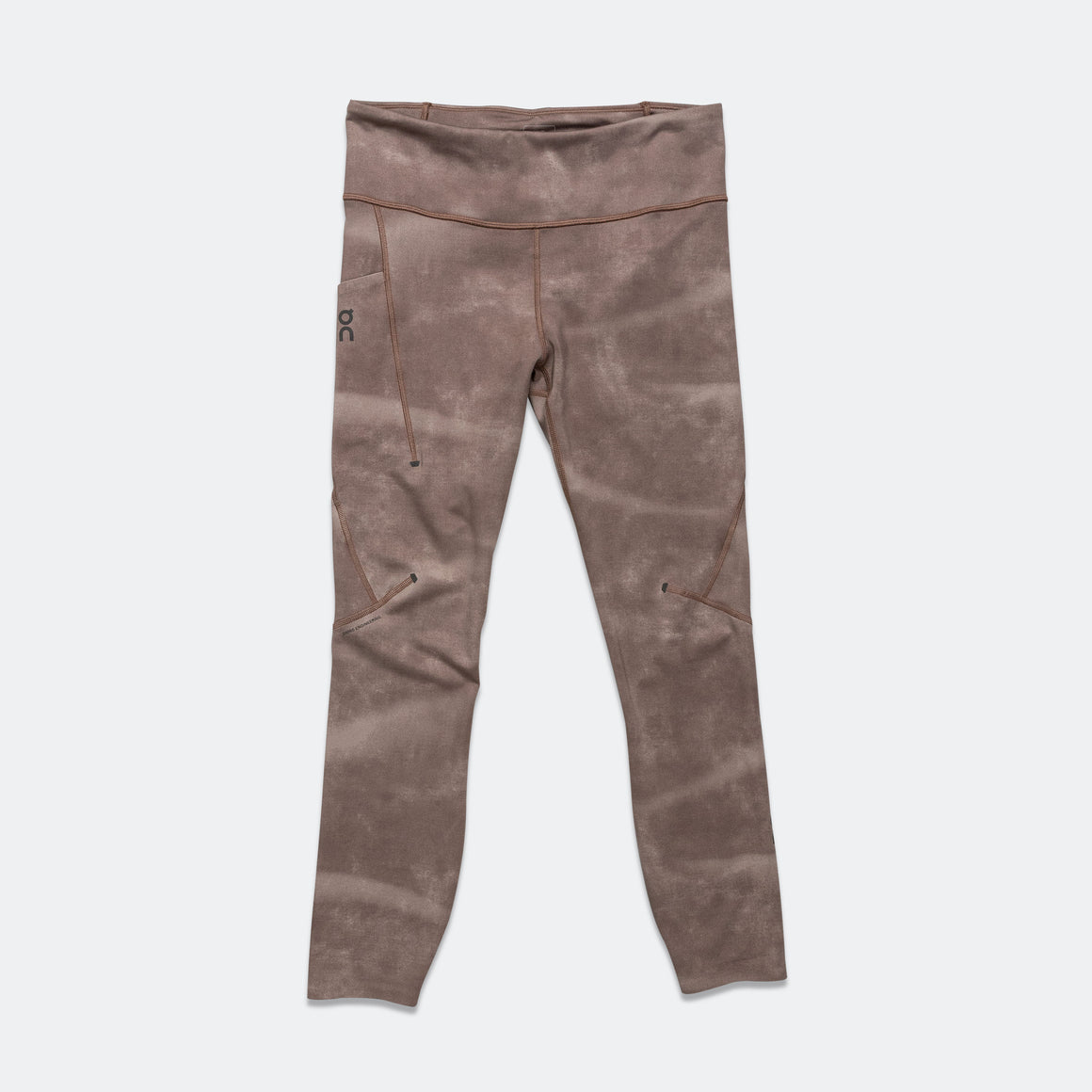 On Running - Womens Performance Tight 7/8 AOP - Cinder - Up There Athletics