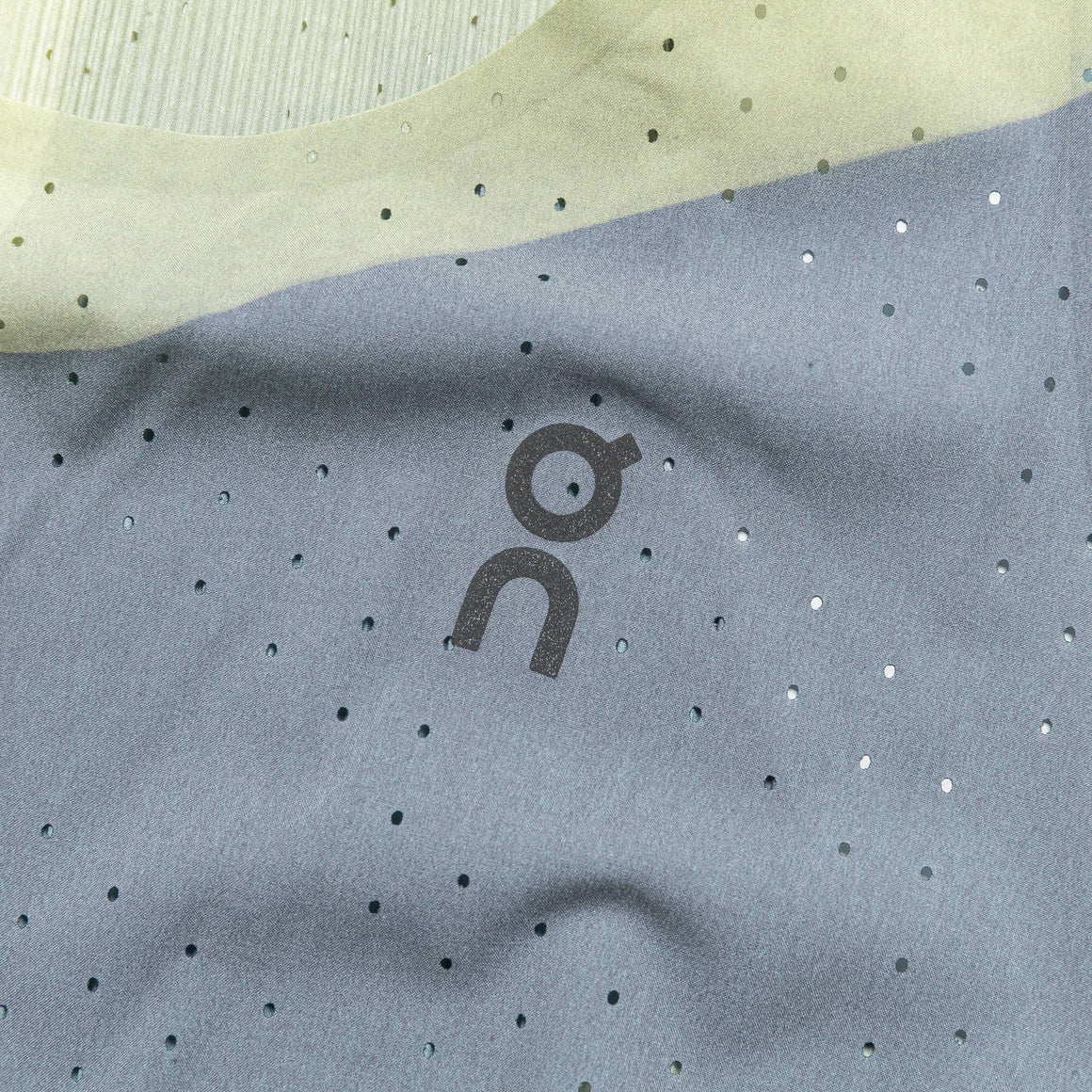 On Running - Womens Race Singlet - Limelight/Glacier - Up There Athletics
