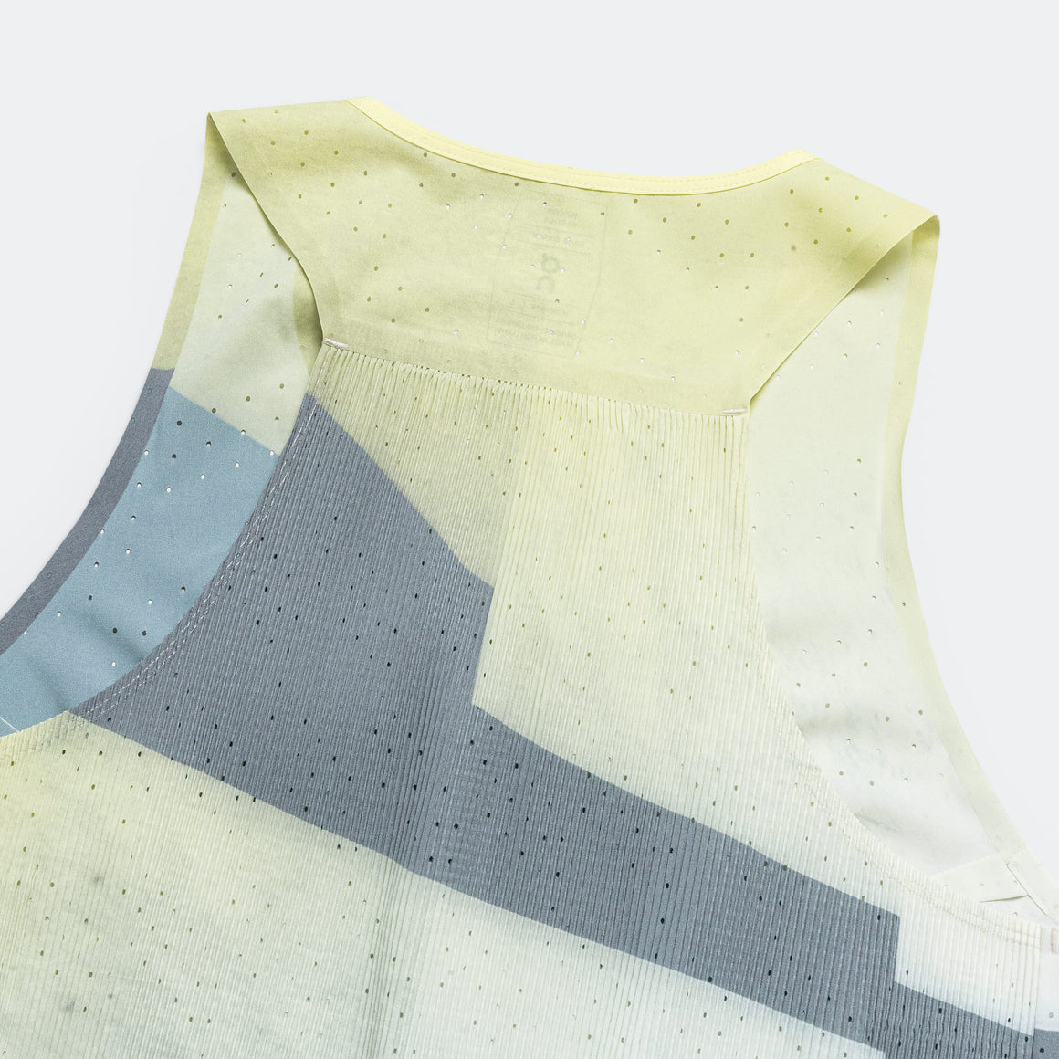 On Running - Womens Race Singlet - Limelight/Glacier - Up There Athletics