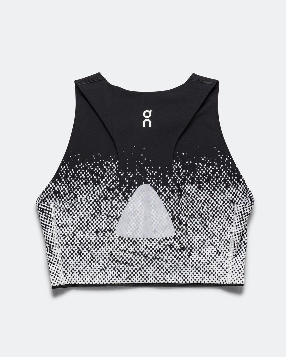 On Running - Womens Zero Crop - White/Black | Up There Athletics