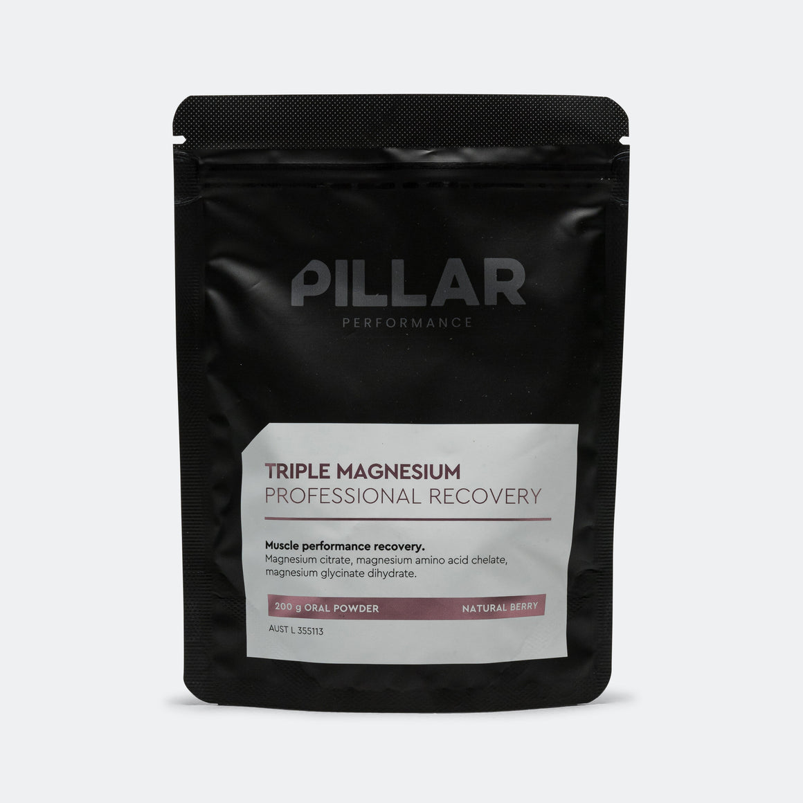 Pillar Performance - Triple Magnesium Powder Pouch - Natural Berry - Up There Athletics