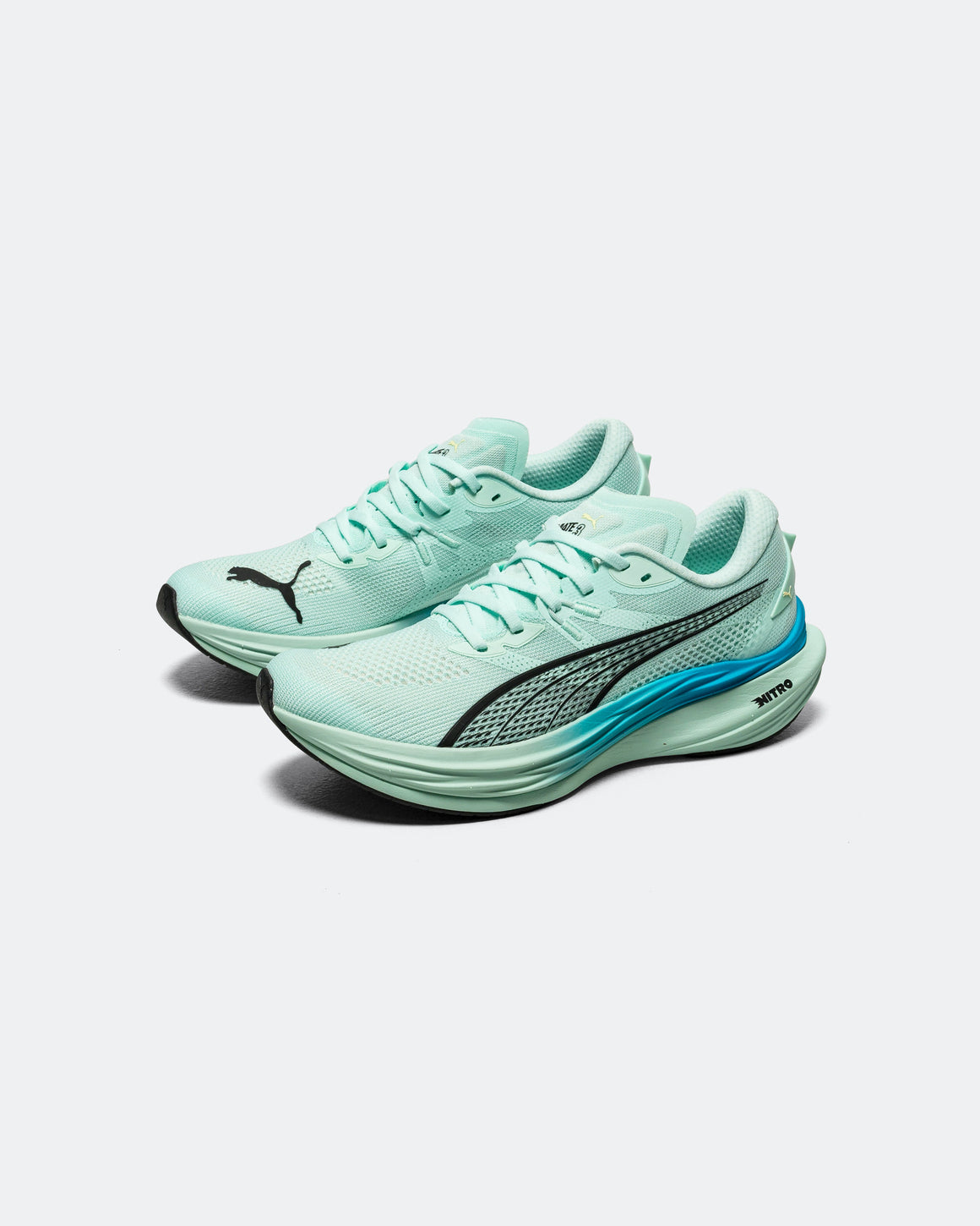 Puma - Mens Deviate NITRO 3 - Mint Melt/Speed Blue - Up There Athletics