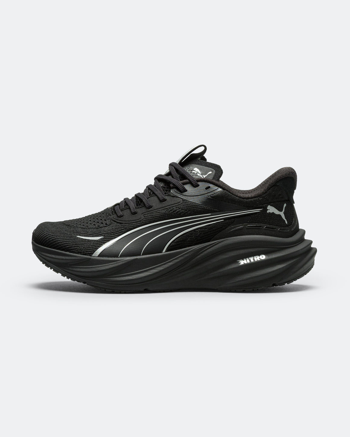 Puma - Mens Magnify NITRO 3 - Black/Silver - Up There Athletics