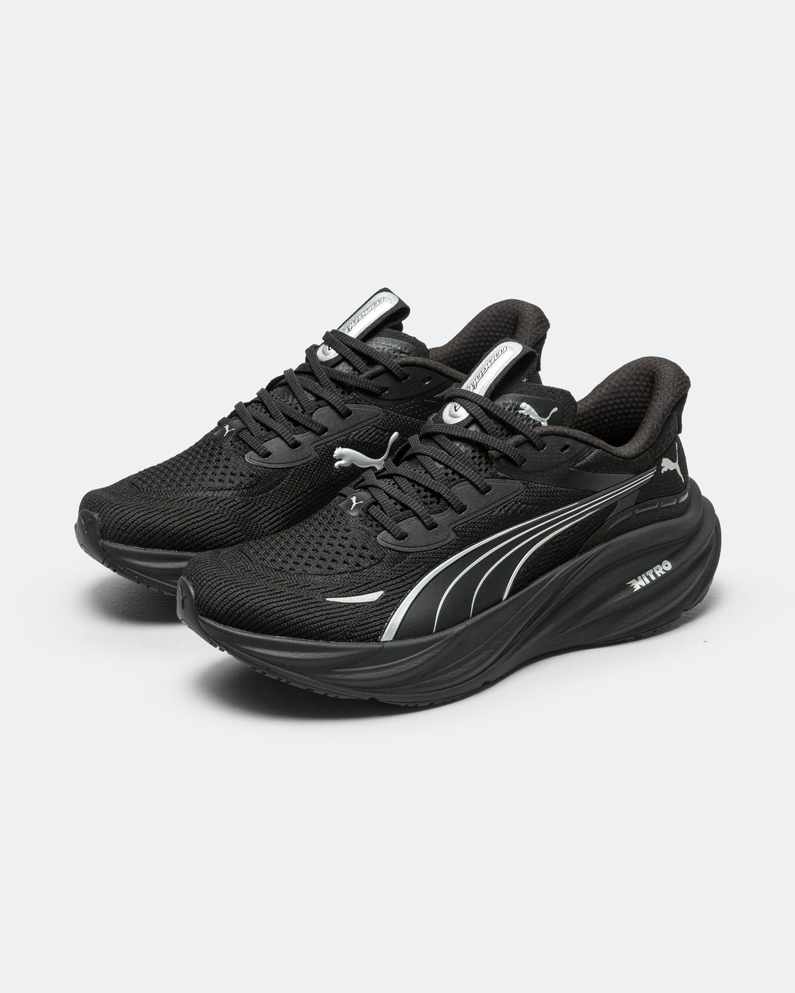 Puma - Mens Magnify NITRO 3 - Black/Silver - Up There Athletics