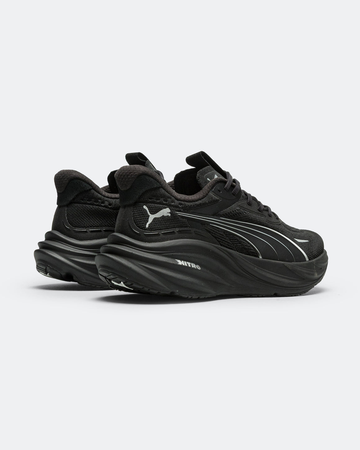 Puma - Mens Magnify NITRO 3 - Black/Silver - Up There Athletics