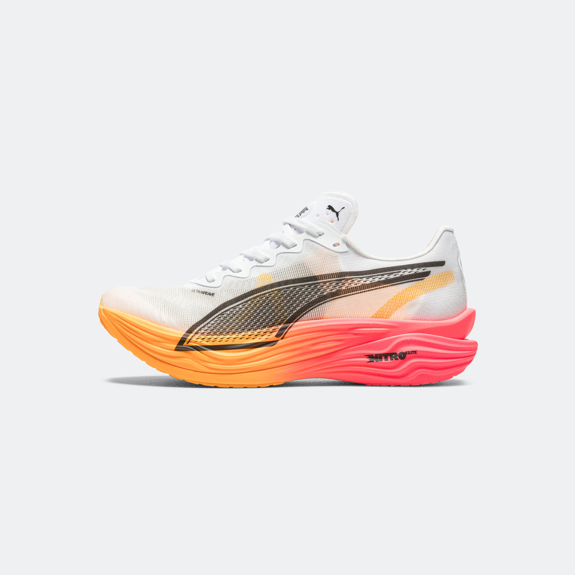 Puma - Womens Deviate NITRO Elite 3 PROTO - White/Sunset Glow-Sun Stream - Up There Athletics