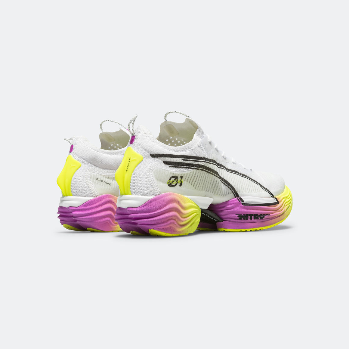 Puma - Womens Fast-R Nitro Elite 2 Ekiden Glow - White/Pure Magenta-Yellow Alert - Up There Athletics