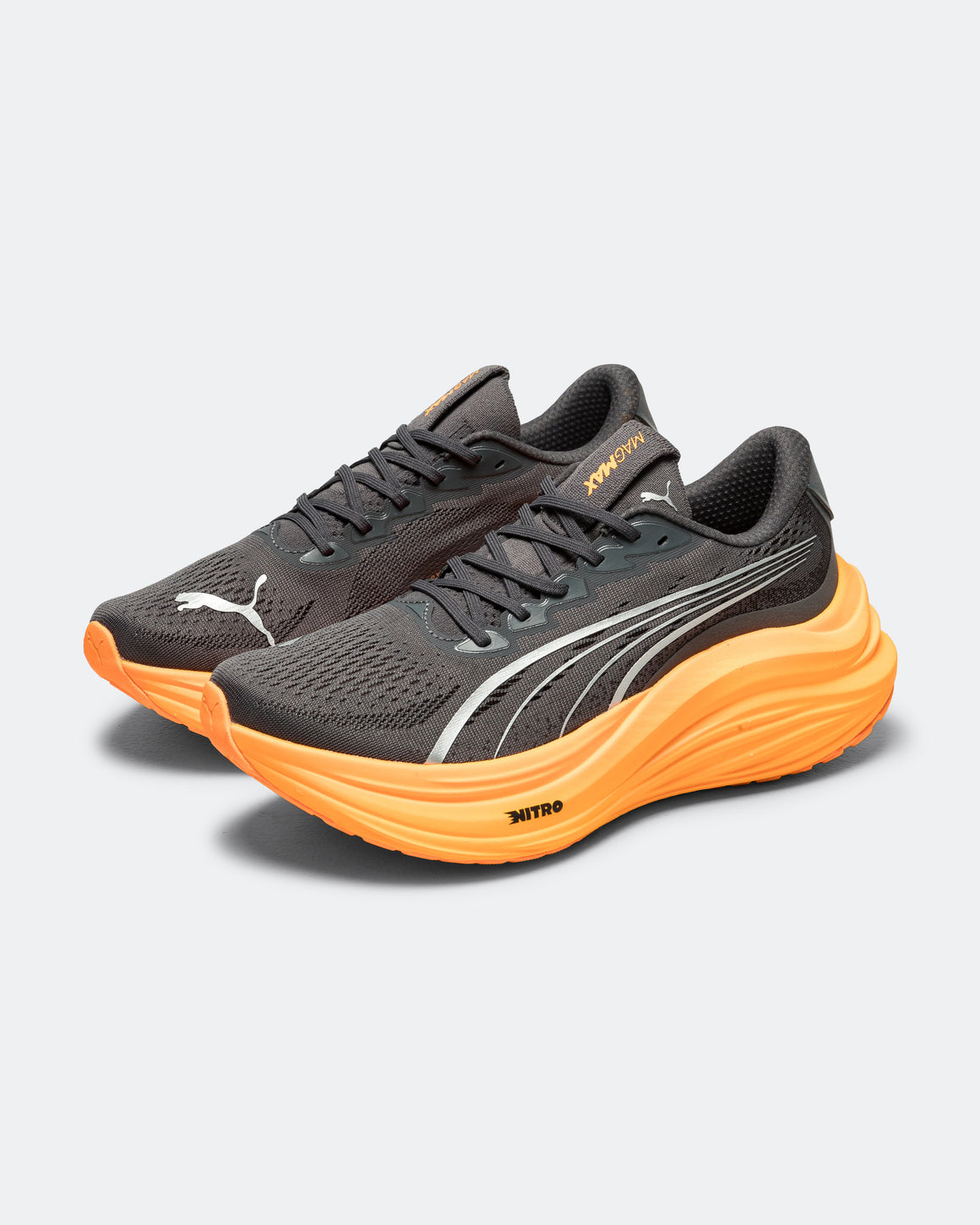 Puma - Mens MagMax NITRO - Dusky Grey/Heat Fire - Up There Athletics