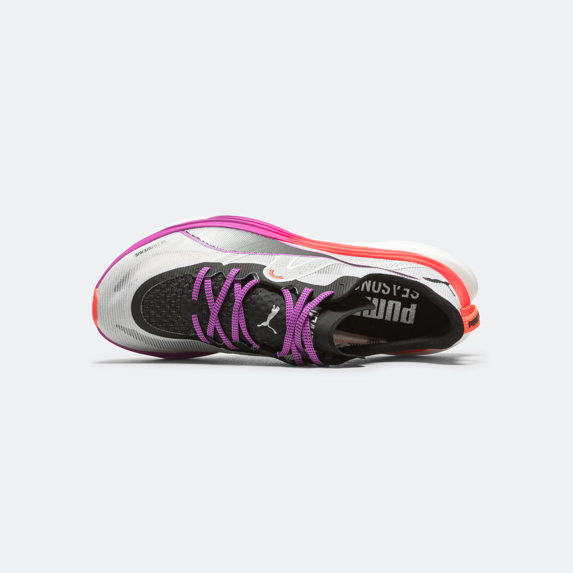 Puma - Womens Deviate NITRO Elite Trail - White/Glowing Red-Pure Magenta - Up There Athletics