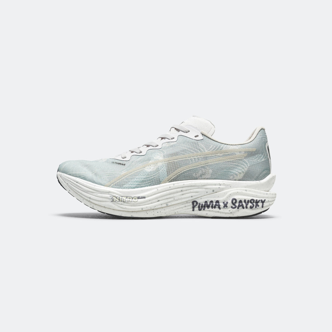 Puma - Womens Deviate NITRO Elite 3 x SAYSKY - Cool Light Grey/New Navy - Up There Athletics