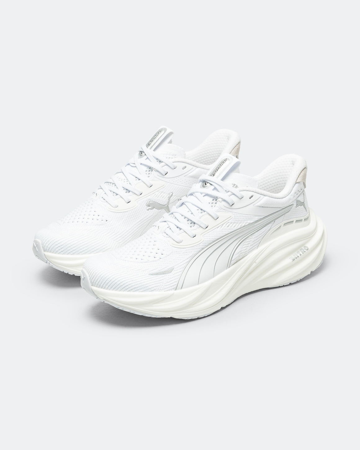 Puma - Womens Magnify NITRO 3 - White/Silver - Up There Athletics