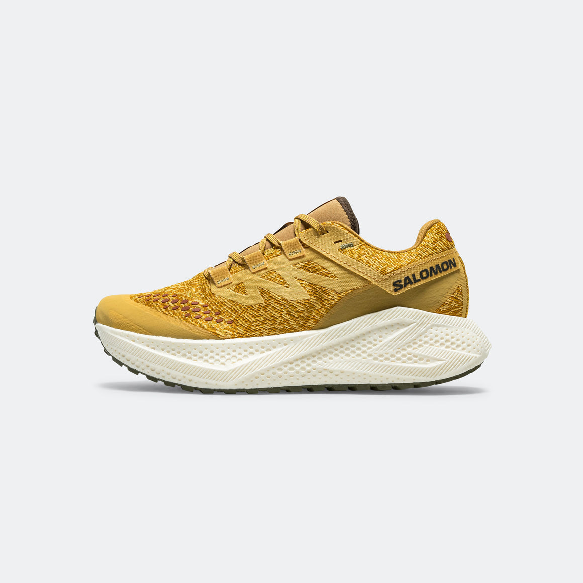 Salomon - Mens Aero Glide 3 GRVL - Spicy Mustard/Deep Lichen Green - Up There Athletics