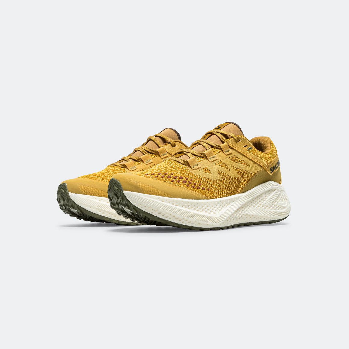 Salomon - Mens Aero Glide 3 GRVL - Spicy Mustard/Deep Lichen Green - Up There Athletics