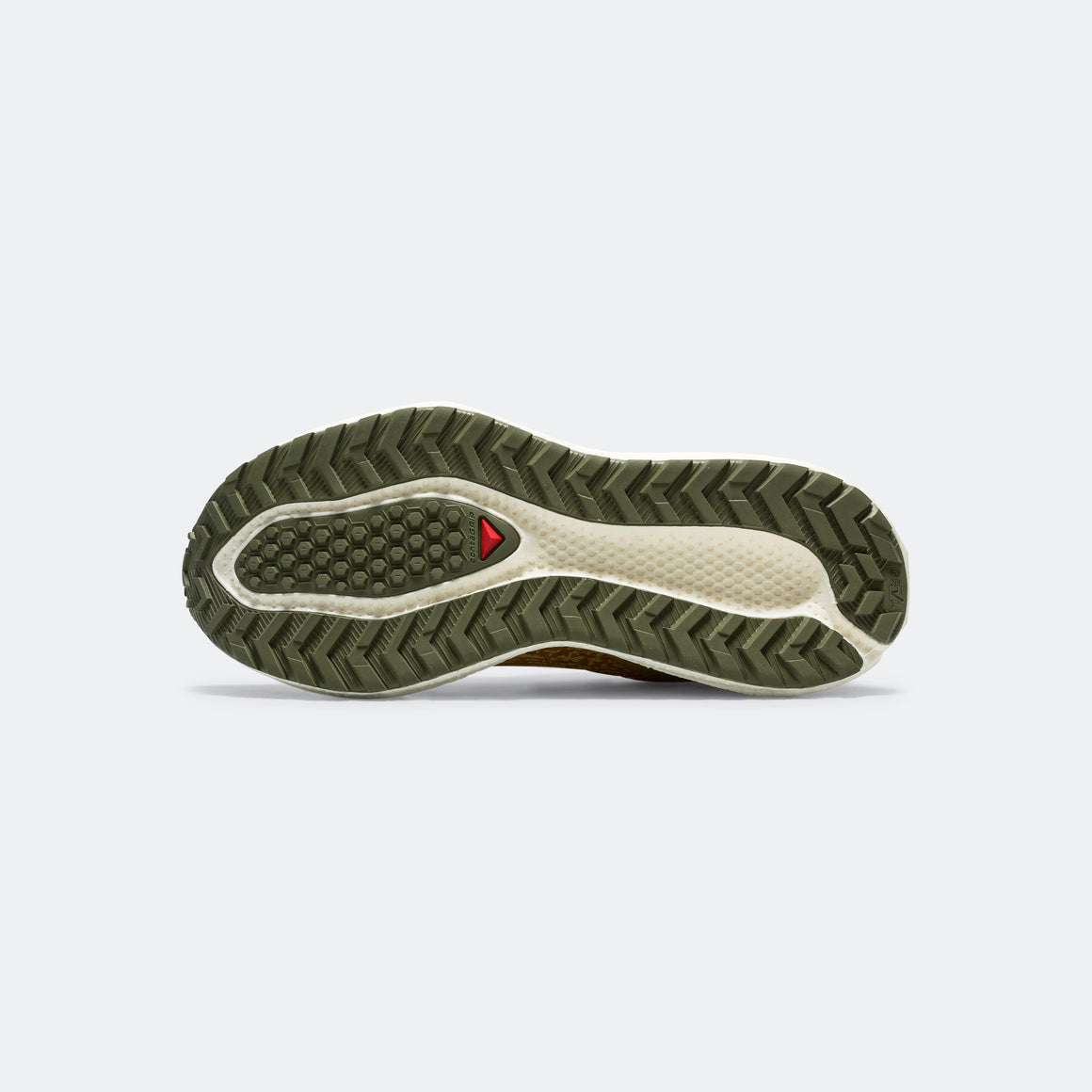 Salomon - Mens Aero Glide 3 GRVL - Spicy Mustard/Deep Lichen Green - Up There Athletics
