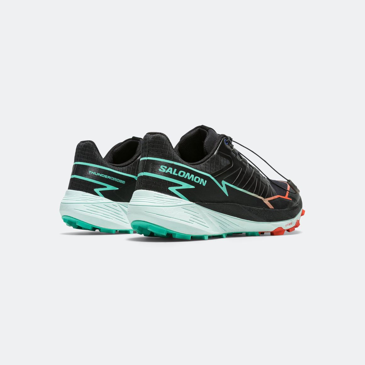 Salomon - Mens Thundercross - Black/Cherry Tomato - Up There Athletics
