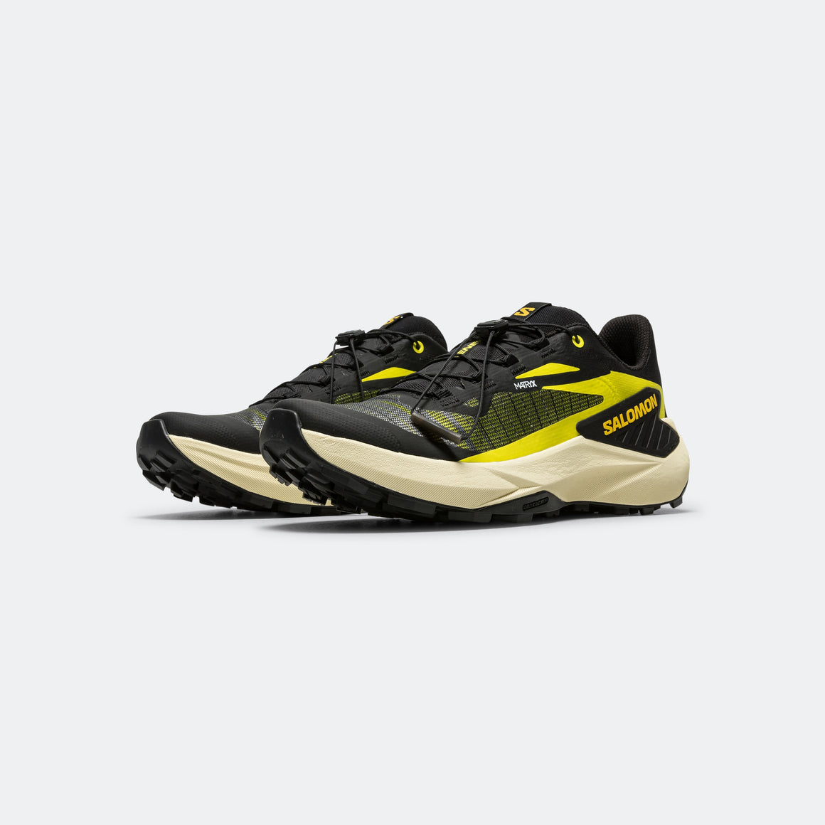 Salomon - Mens Genesis -Black/Sulphur Spring-Transparent Yellow - Up There Athletics